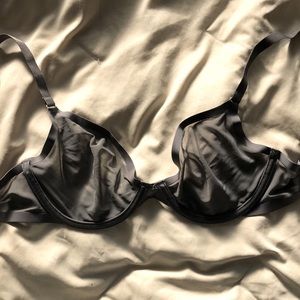 Cuup plunge bra 30E dark grey